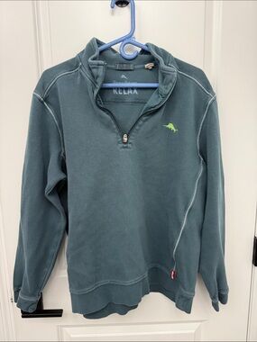 Tommy Bahama “Relax” Half-Zip Pullover with Green Dolphin Logo